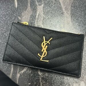 YSL CARD HOLDER BLACK